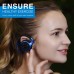 Small Bluetooth Headphones Wrap Around Head - Sports Wireless Headset with Built in Microphone and Crystal-Clear Sound, Foldable and Carried in The Purse, and 12-Hour Battery Life, Blue